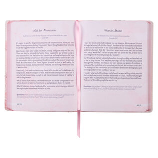 Rest in Me: 365 Devotions to Restore Your Soul (Lina AbuJamra), Pink Faux Leather