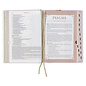 NLT The Spiritual Growth Bible, Cream-Colored Floral Faux Leather