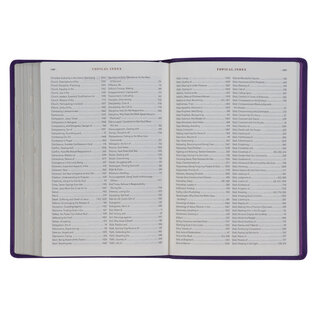 NLT The Spiritual Growth Bible, Purple Faux Leather