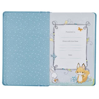 NLT Baby Keepsake Bible, Blue Faux Leather