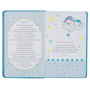 NLT Baby Keepsake Bible, Blue Faux Leather