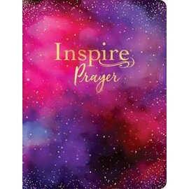 NLT Giant Print Inspire Prayer Bible, Purple LeatherLike (Filament)
