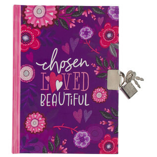 Journal - Chosen Loved Beautiful Diary, w/Lock