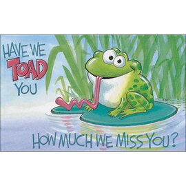 Post cards - Have We Toad You How Much We Miss You? (Pack of 25)