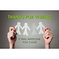 Post Cards - Thanks for Visiting, It Was Awesome You Came (Pack of 25)