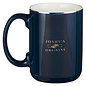 Mug - Be Strong and Courageous, Navy