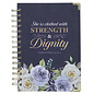 Journal - Strength and Dignity, Indigo Rose, Wirebound