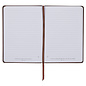 Journal - Strength and Courage (Lionface), Brown Faux Leather