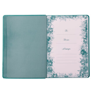 Living a Hope-Filled Life: A year-long journey of experiencing God's faithfulness and love (Cherie Hill), Teal Faux Leather Devotional