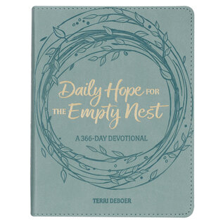 Daily Hope for the Empty Nest: A 366-Day Devotional (Terri DeBoer), Dusty Teal Faux Leather