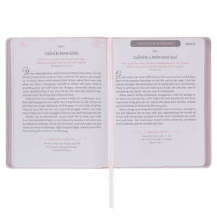 Walking in the Spirit: 365 days of experiencing the power of the Holy Spirit in your life (Cherie Hill), Blush Pink Faux Leather