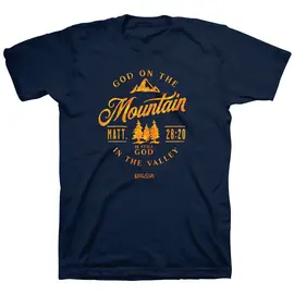 T-Shirt - God on the Mountain, Navy