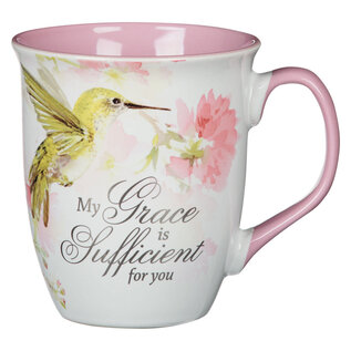 Mug - Grace is Sufficient, Hummingbird