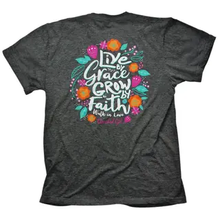 DISCONTINUED T-shirt - CG Live by Grace, Grow by Faith, Walk in Love