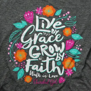 DISCONTINUED T-shirt - CG Live by Grace, Grow by Faith, Walk in Love