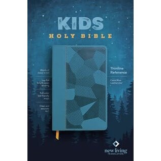 NLT Kids Thinline Reference Bible, Camo Blue LeatherLike