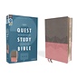 NIV Quest Study Bible, Gray/Pink Leathersoft