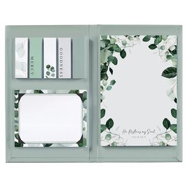 Sticky Notepad Set - He Restores My Soul