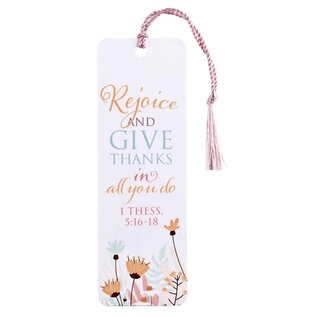 Bookmark - Rejoice and Give Thanks, Tassel