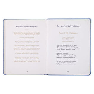 Hope that Endures: 40 Devotions of Encouragement for Difficult Times (Michelle Cox), Blue Faux Leather