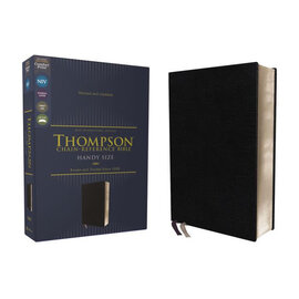 NIV Handy-Size Thompson-Chain Reference Bible, Black Bonded Leather