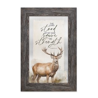 Plaque - The Lord Stood at My Side (8"x12"), Metalscapes