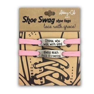 Shoe Tags - Walk with God, Laces