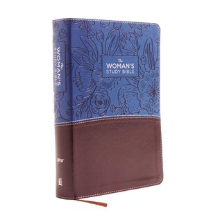 NIV Woman's Study Bible, Blue/Brown Leathersoft