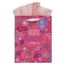 Gift Bag - Chosen Loved Beautiful, Pink Medium