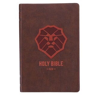 KJV Kid's Bible, Lion Brown Faux Leather