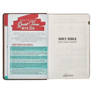 KJV Kid's Bible, Lion Brown Faux Leather