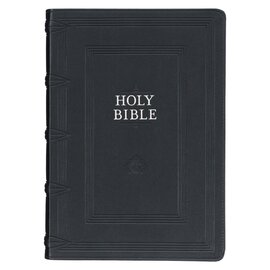KJV Study Bible, Black Faux Leather, Indexed