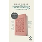 NLT Premium Value Thinline Bible, Dusty Pink Vines LeatherLike (Filament)
