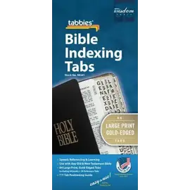 Bible Indexing Tabs - Large Print, Gold