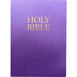 KJVER Large Print  Bible, Royal Purple Ultrasoft