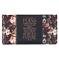 Checkbook Cover - Hope and a Future,  Midnight Botanical