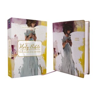 NRSVue Wide Margin Bible, Purple/Yellow Leathersoft