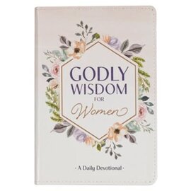 Godly Wisdom for Women: A Daily Devotional, White Faux Leather