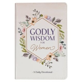 Godly Wisdom for Women: A Daily Devotional, White Faux Leather