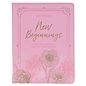 New Beginnings: The Lord's Mercies are New Every Morning, 366 Devotions, Pink Faux Leather