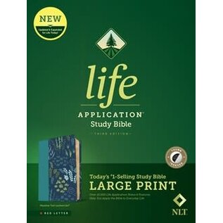 NLT Large Print Life Application Study Bible, Meadow Teal Leatherlike