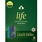 NLT Large Print Life Application Study Bible, Meadow Teal Leatherlike