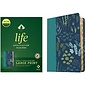 NLT Large Print Life Application Study Bible, Meadow Teal Leatherlike