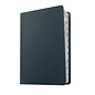 NLT Large Print Life Application Study Bible, Navy Blue Genuine Leather, Indexed