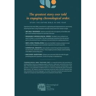 NLT One Year Chronological Study Bible, Sage Green Mosaic LeatherLike