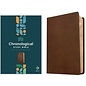 NLT One Year Chronological Study Bible, Rustic Brown LeatherLike