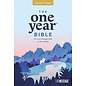 The Message Large Print One Year Bible, Blue Paperback