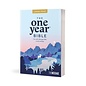 The Message Large Print One Year Bible, Blue Paperback