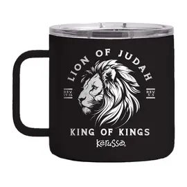 Stainless Steel Mug w/Handle - Lion of Judah (14 oz)