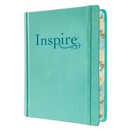 NLT Inspire Bible, Aquamarine LeatherLike Hardcover